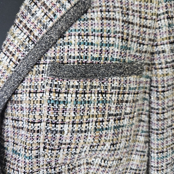 Brooks Brothers Tweed Jacket Blazer  Sz 2 Multicolor Textured Corporate  Preppy - Picture 3 of 13